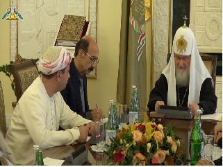 Встреча делегации Высшего Духовного совета езидов с Патриархом Московским и всея Руси Кириллом